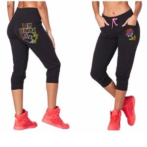 Zumba Capri sweatpants w/tattoo art